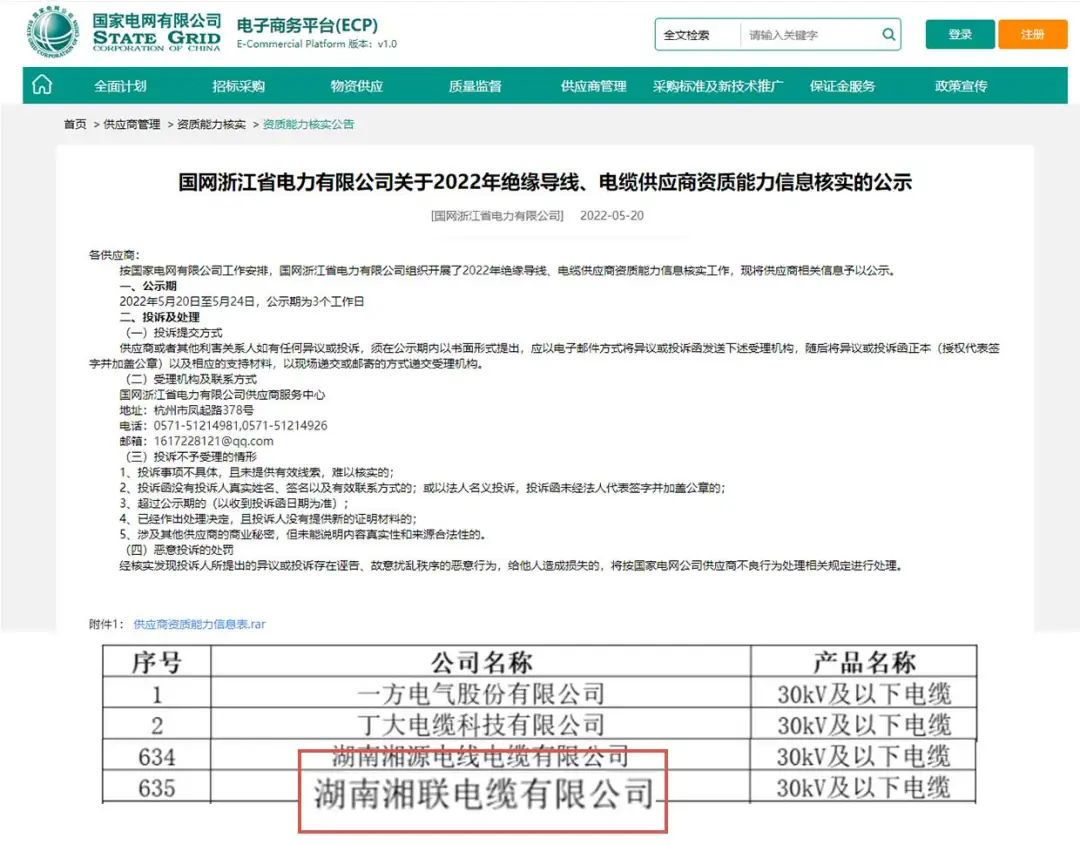 喜訊 | 湘聯(lián)電纜順利通過國家電網(wǎng)“供應(yīng)商資質(zhì)能力”審核！